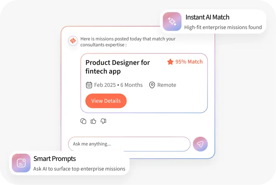 AI mission sourcing with smart prompts for agencies on FinderrLink